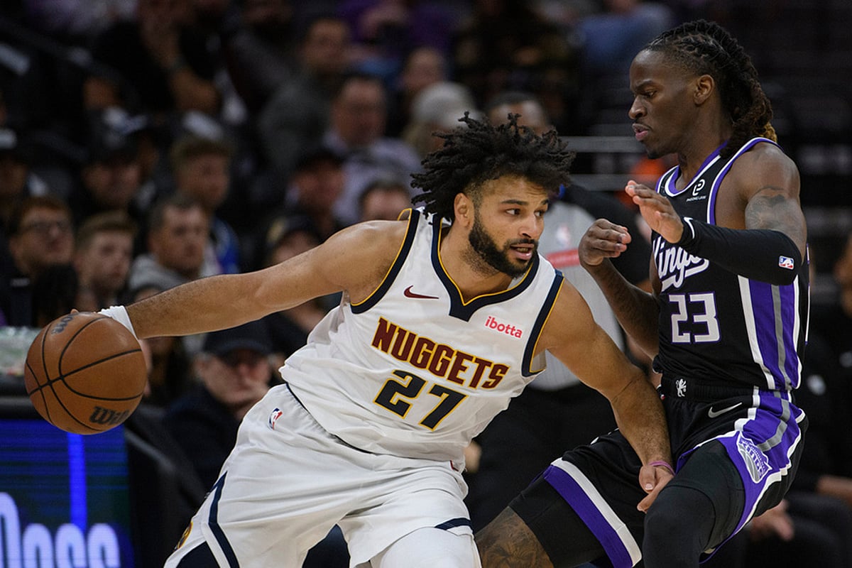 NBA basketball Sacramento Kings Vs Denver Nuggets-Jamal Murray