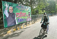 After The Storm: Bihar, Nitish Kumar, And The Shape Of Power To Come IMAGO / Hindustan Times : JDU supporters put posters reading Tiger Zinda Hai featuring Bihar CM Nitish Kumar outside of JDU office on the eve of vote counting for Bihar Assembly Elections 2025 on November 13, 2025 in Patna, India.