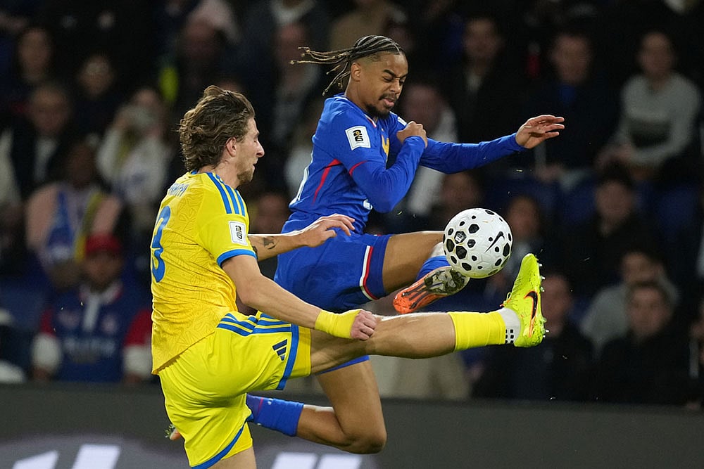 World Cup Qualifier Soccer Match: Ukraine vs France