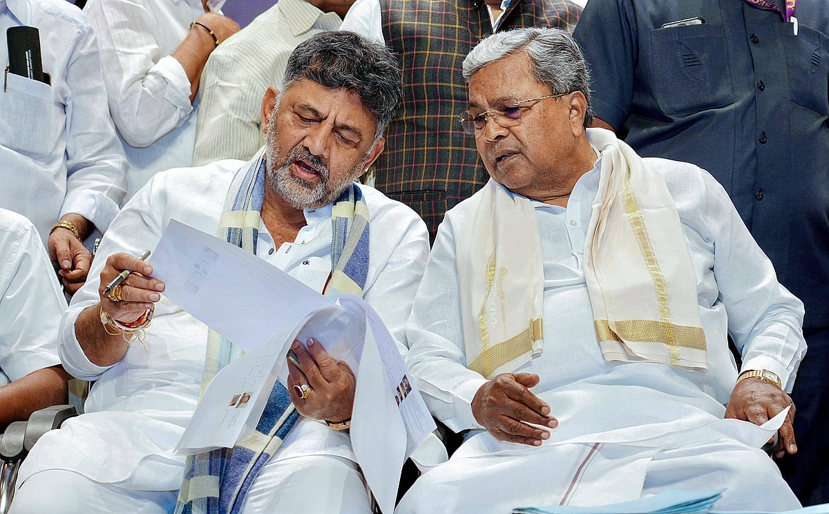 IMAGO / ANI News : Karnataka CM Siddaramaiah and Deputy CM and KPCC president D.K. Shivakumar 