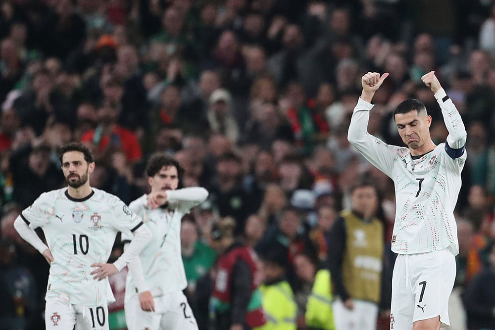 World Cup Qualifier Soccer Match: Portugal vs Ireland
