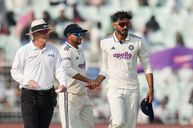 India Vs South Africa 1st Test Cricket Day 1-Axar Patel