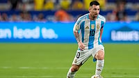 | Photo: AP : Lionel Messi in action for Argentina