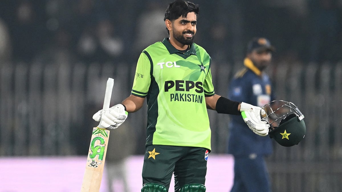 Babar Azam scored 102 not out against Sri Lanka
