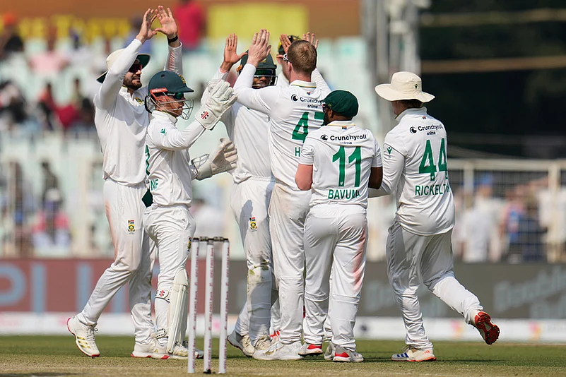 India Vs South Africa 1st Test Day 2 photos-Simon Harmer