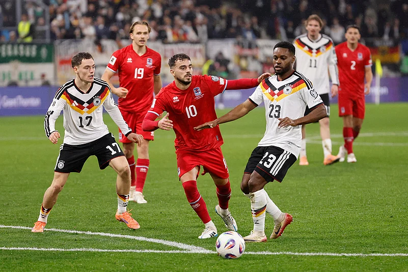 Luxembourg vs Germany World Cup Soccer European Qualifiers-Danel Sinani