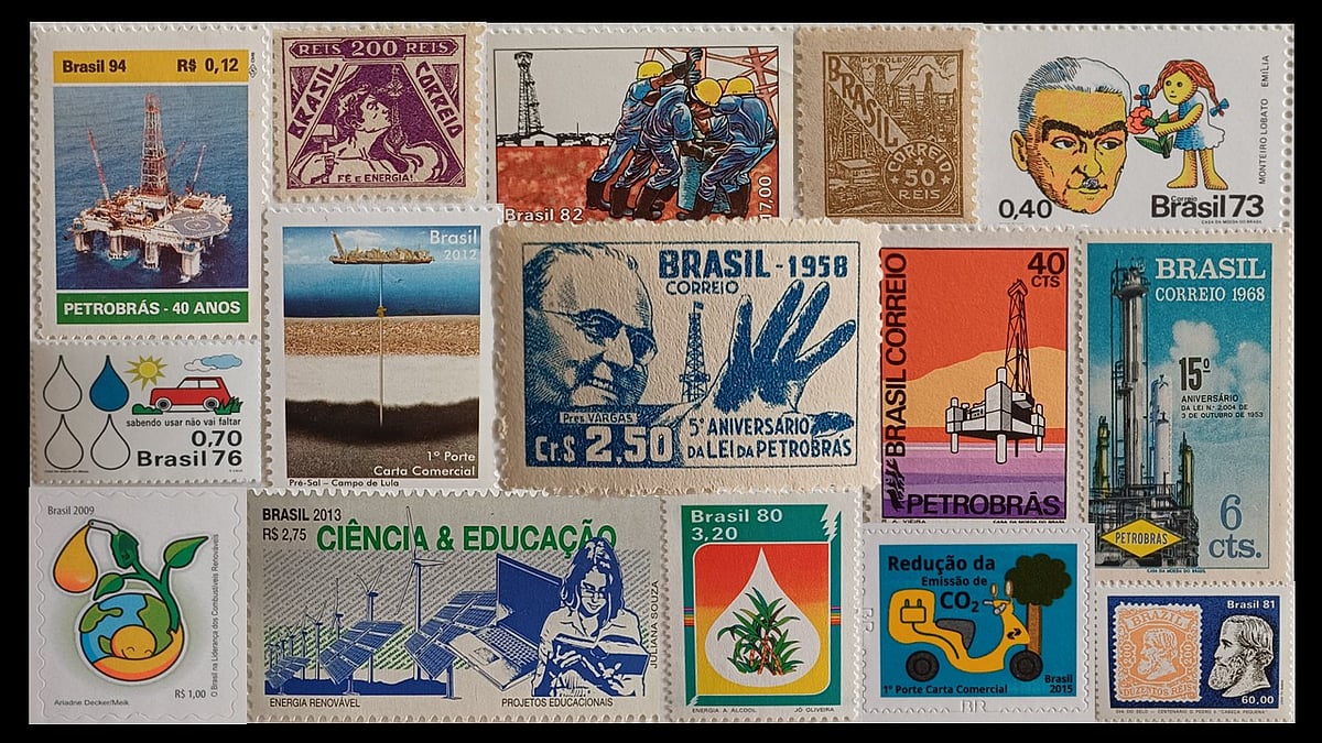 Looking At The Evolution Of The Energy Landscape In Brazil Through Philately