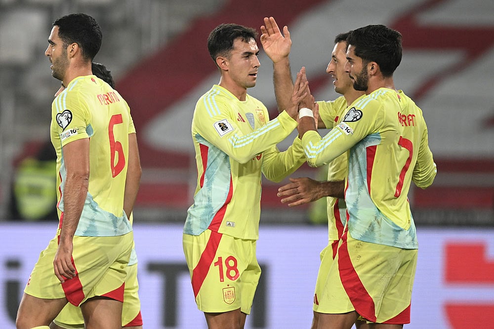FIFA World Cup Qualifier Soccer Match: Spain vs Georgia