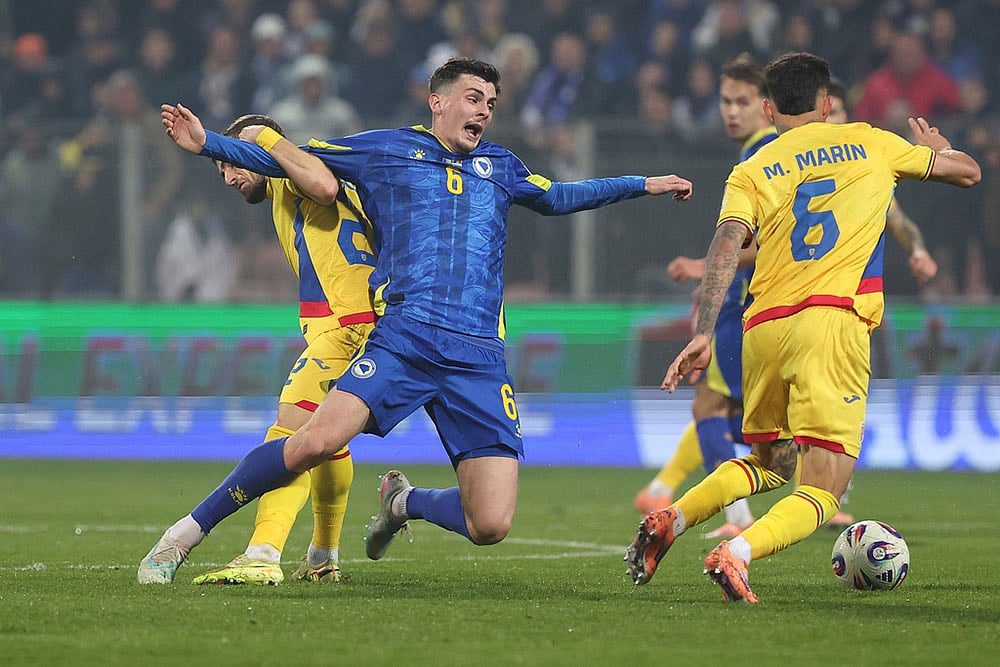 Bosnia Romania WCup Soccer