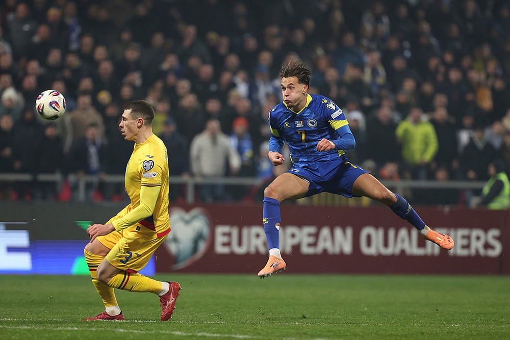FIFA World Cup Qualifier Soccer Match: Bosnia and Herzegovina vs Romania