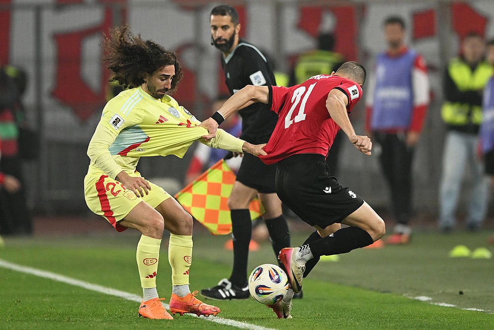 FIFA World Cup Qualifier Soccer Match: Georgia vs Spain
