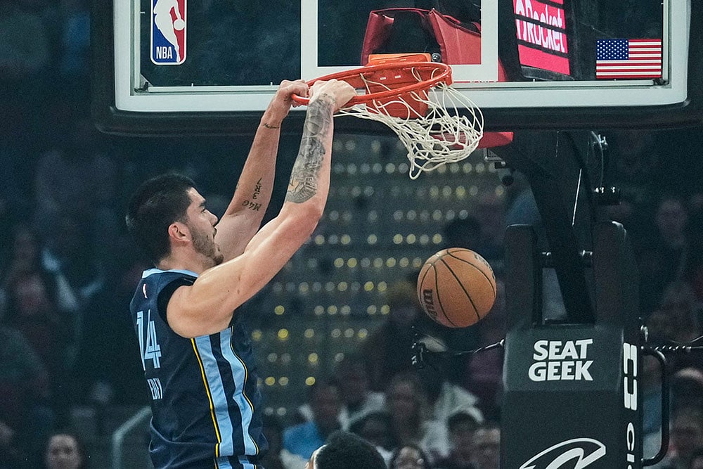 NBA 2025-26 Cleveland Cavaliers vs Memphis Grizzlies-Zach Edey