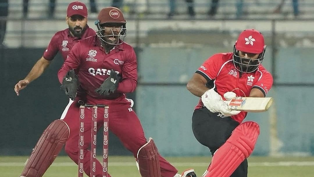 Instagram/Hong Kong Cricket : Hong Kong during a match against Qatar.