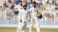 India Vs South Africa, 1st Test Review: Long Eden Gardens Wait Sullied By Dubious Pitch AP : India's Jasprit Bumrah, right, and batting partner Mohammed Siraj, left, leave the field with South Africa's captain Temba Bavuma at the end of the first Test in Kolkata.