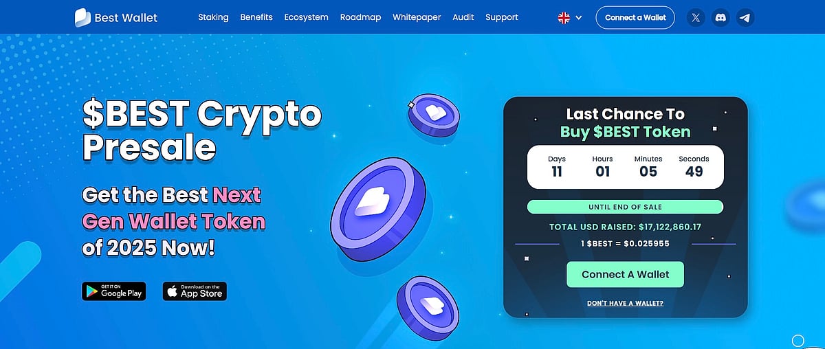 Best Wallet $BEST token presale ad