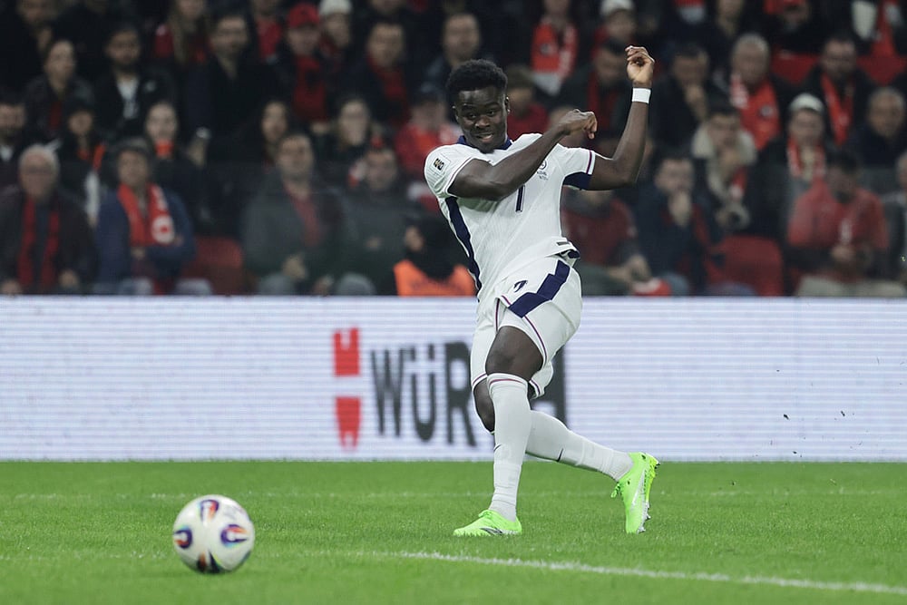 Albania Vs England World Cup 2026 Qualifiers-Bukayo Saka