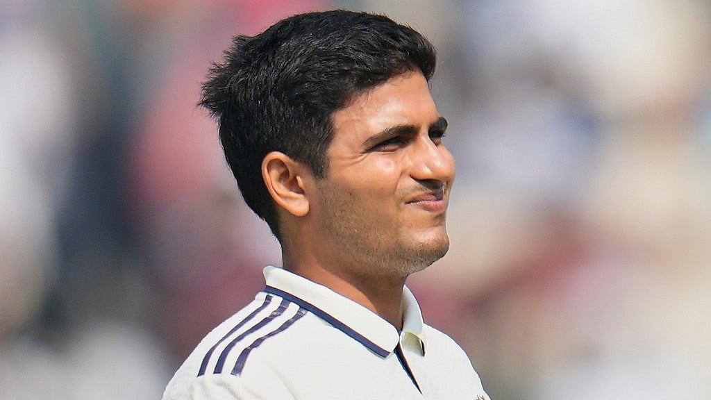 AP : India's captain Shubman Gill reacts as he leaves the field after getting retired hurt on the second day of the first Test between India and South Africa in Kolkata. 