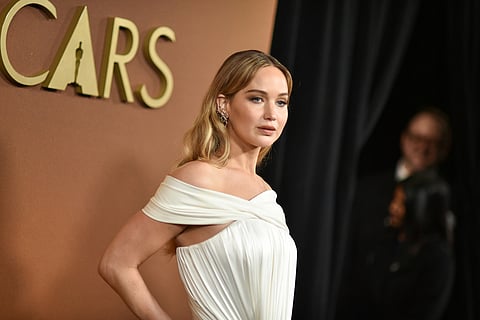 Jennifer Lawrence arrives at the 16th Governors Awards at The Ray Dolby Ballroom in Los Angeles. 