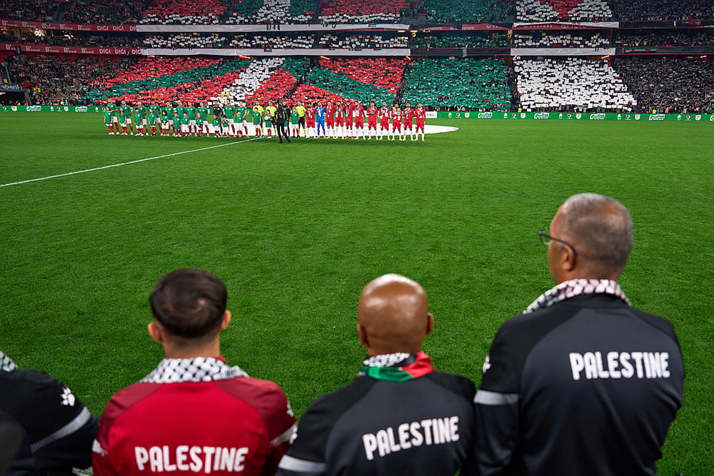 Spain players vs Palestinian players Soccer match-2