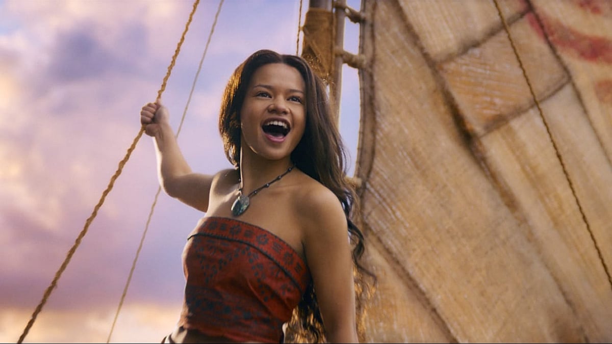 YouTube : Catherine Lagaaia and Dwayne Johnson in live-action Moana teaser