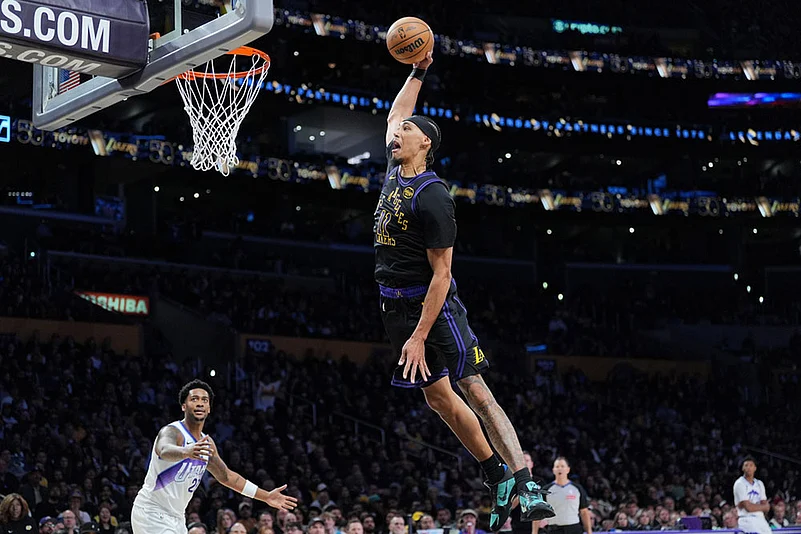 NBA Basketball Game: Los Angeles Lakers vs Utah Jazz