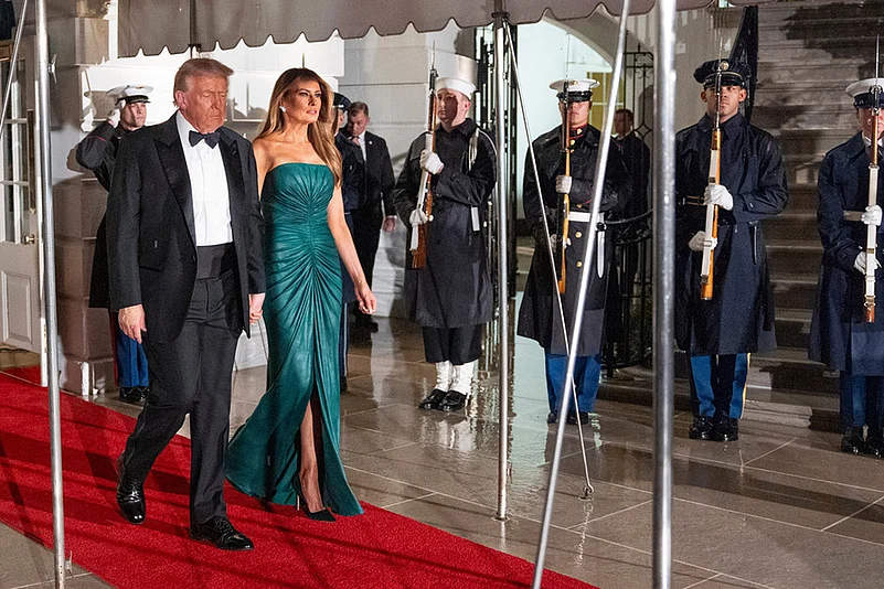 Donald Trump and first lady Melania Trump