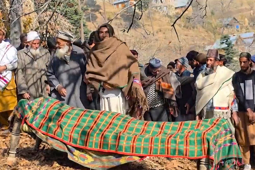 Delhi blast victim Bilal Sangoos funeral