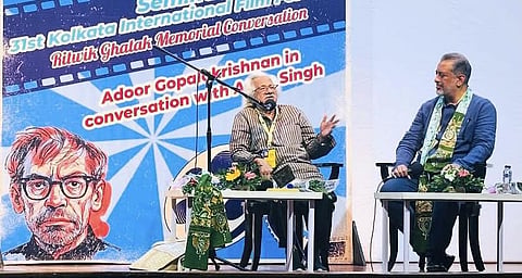 Anup Singh With Adoor Gopalakrishnan at KIFF