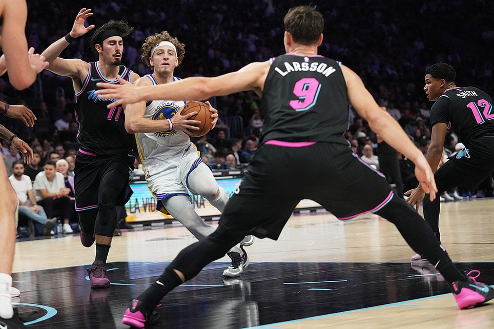 NBA 2025-26 Golden State Warriors Vs Miami Heat-Brandin Podziemski
