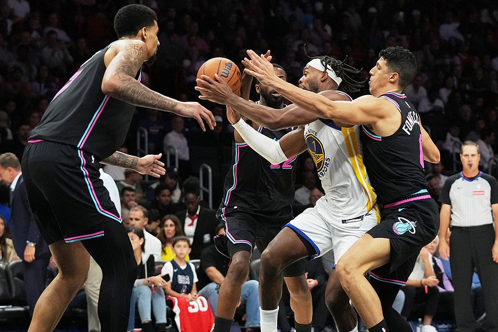 NBA 2025-26 Golden State Warriors Vs Miami Heat-Simone Fontecchio