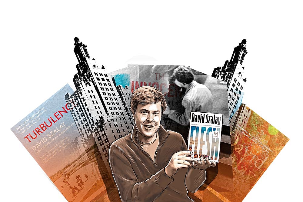 Illustration: Saahil & Vikas Thakur : Over the last 16 years, Szalay’s books have been mapping the contours of masculinity in the contemporary world.