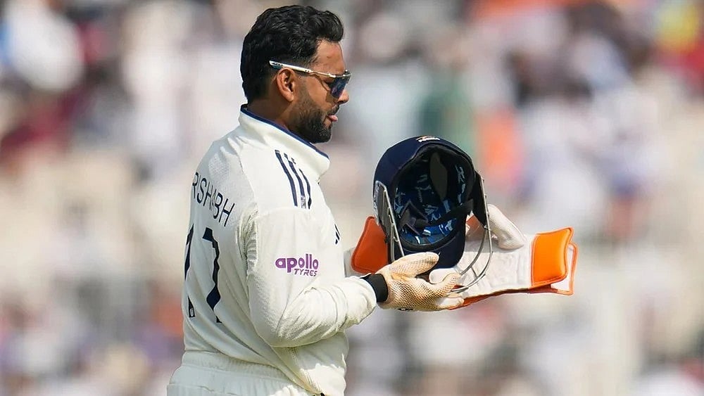 India wicketkeeper Rishabh Pant in action during a Test match between India and South Africa in Kolkata. - File/AP