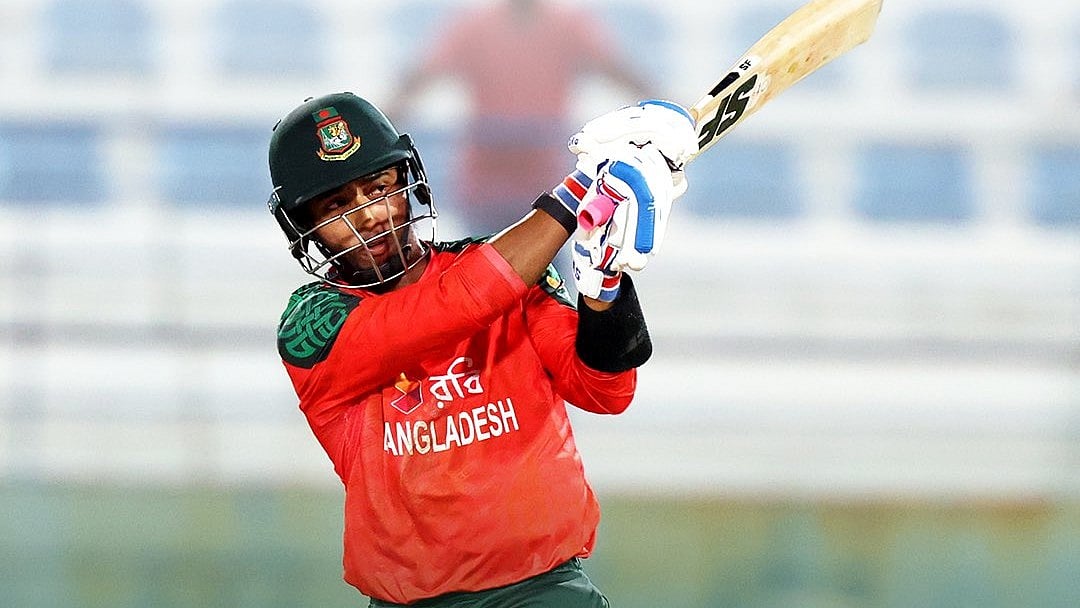 | Photo: X/ACCMedia1 : Bangladesh A's Jishan Alam in action against India A during the ACC Asia Cup Rising Stars 2025 on November 21, 2025.