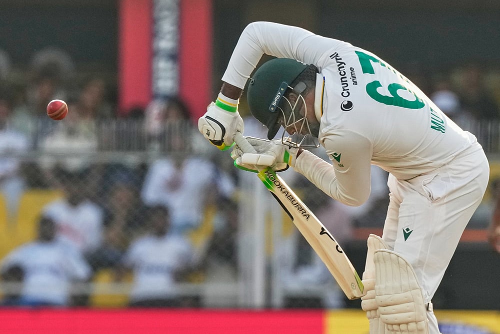 India vs South Africa 2nd Cricket test Day 2 photos in Guwahati-Senuran Muthusamy