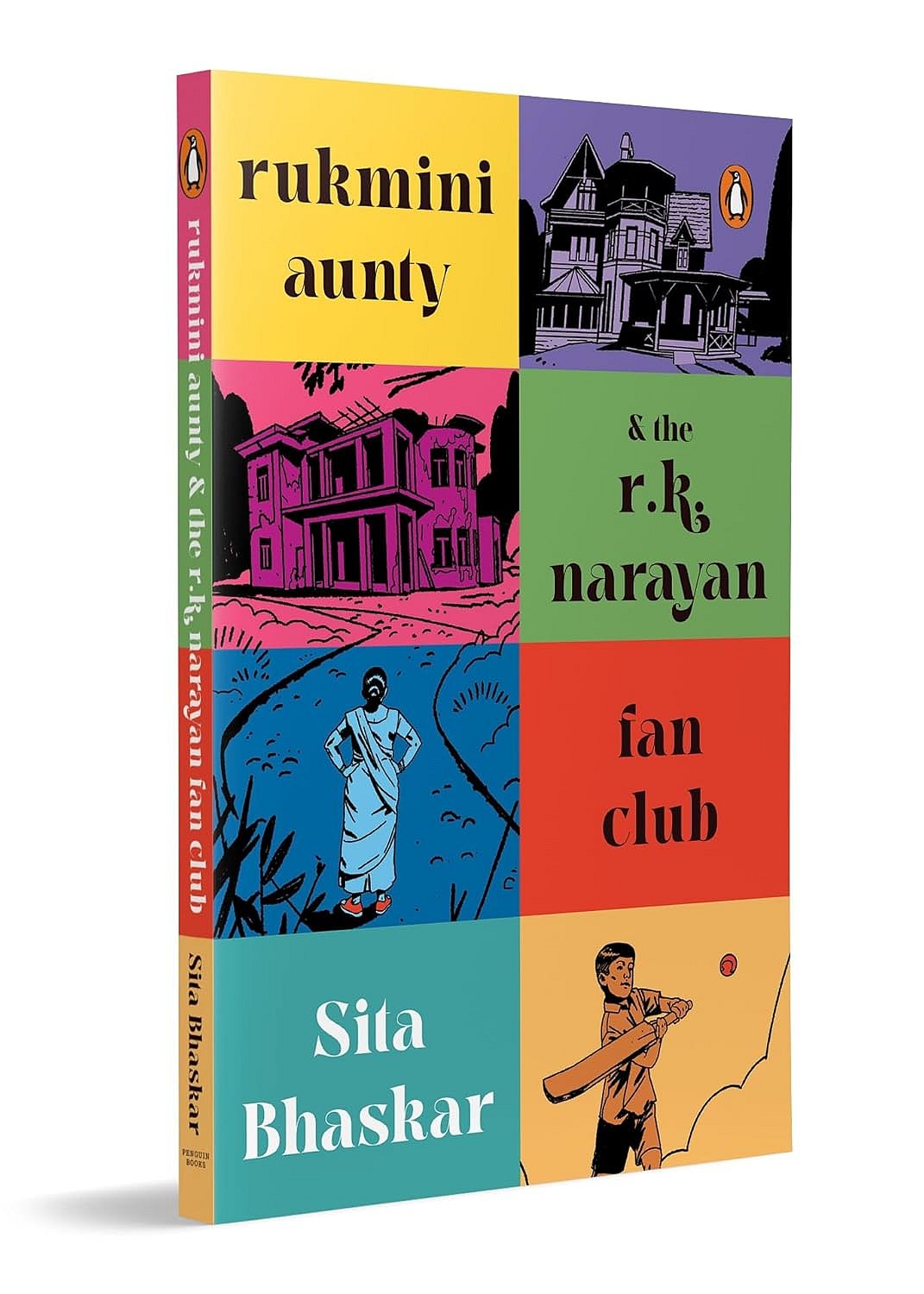 Penguin  : Cover of Rukmini Aunty and the R K Narayan Fan Club by Sita Bhasker