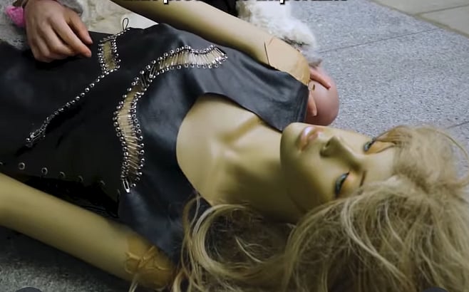 Screengrab from the said video