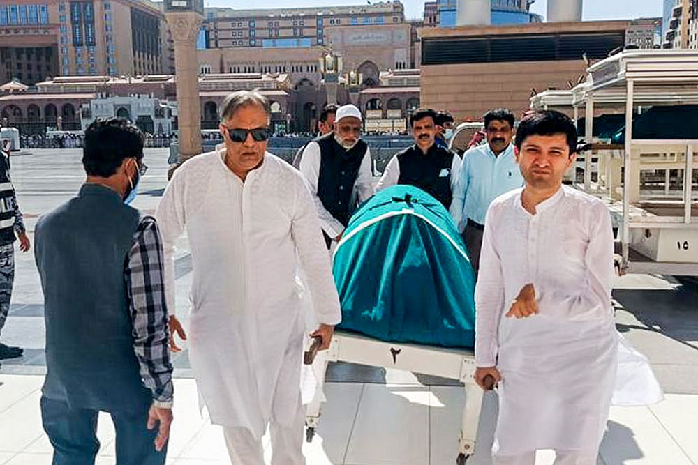 Last rites of Indian pilgrims killed in bus accident in Saudi Arabia take place in Madinah