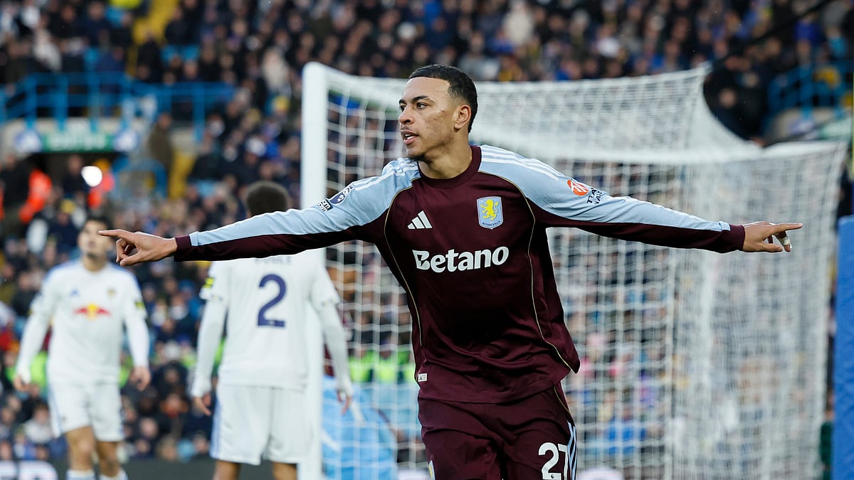 Opta : Morgan Rogers celebrates at Elland Road during the match against Leeds United