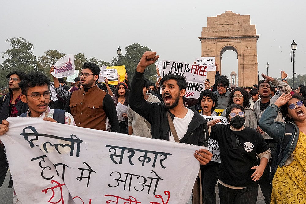 Protest against Delhi Pollution