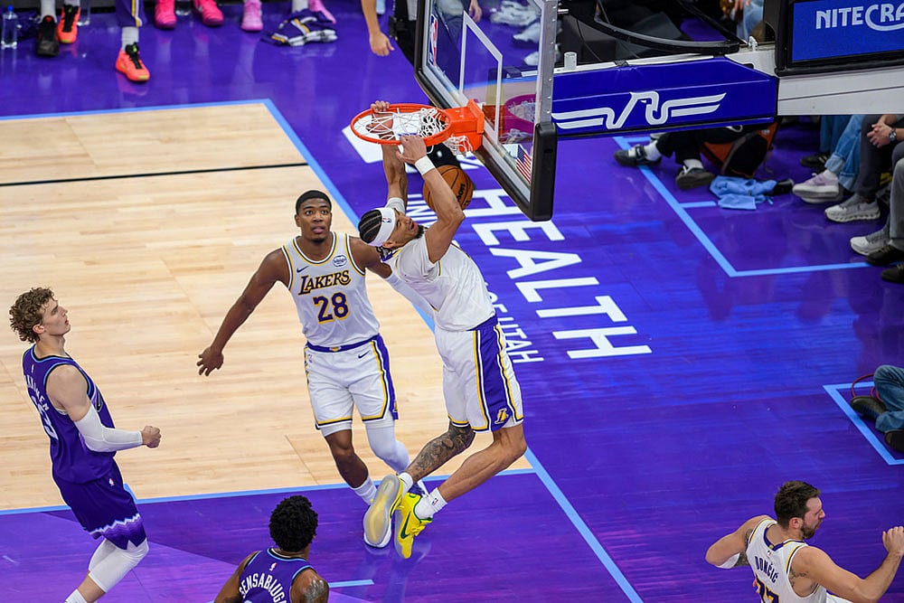 NBA Basketball: Los Angeles Lakers vs Utah Jazz