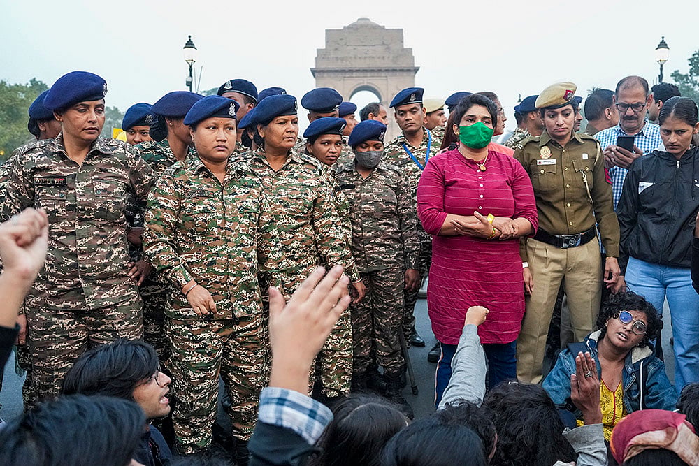 Protest against Delhi Air Quality