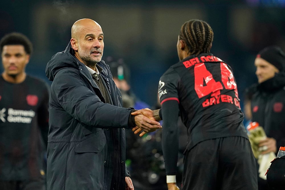 Manchester City vs Bayer Leverkusen UCL 2025-26 match in London-Pep Guardiola