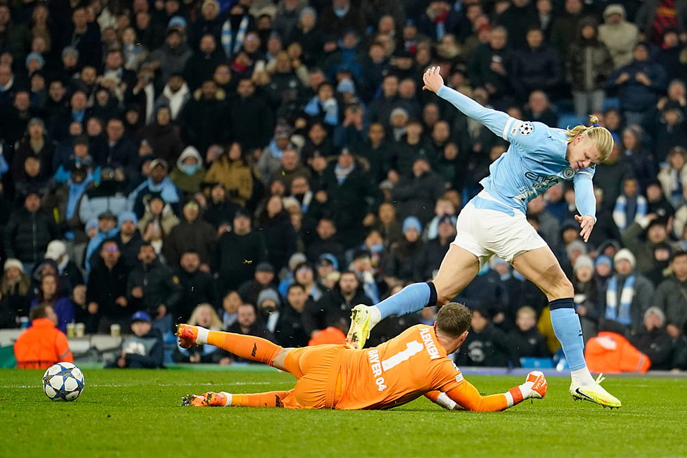 Manchester City vs Bayer Leverkusen UCL 2025-26 match in London-Erling Haaland