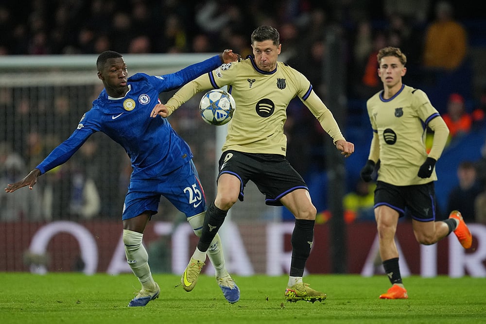 Chelsea vs Barcelona UCL 2025-26 match in London-Robert Lewandowski