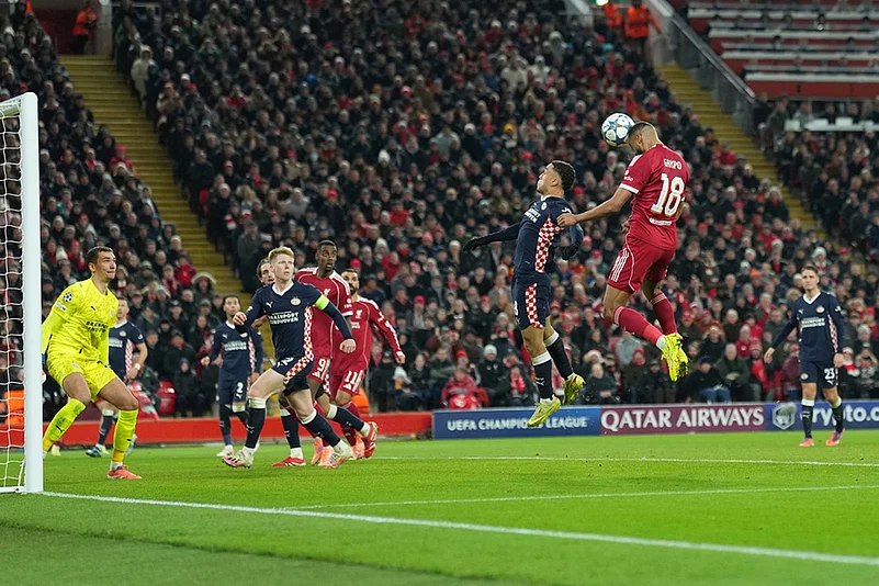 Liverpool Vs PSV Eindhoven UCL 2025-26 photo-Cody Gakpo