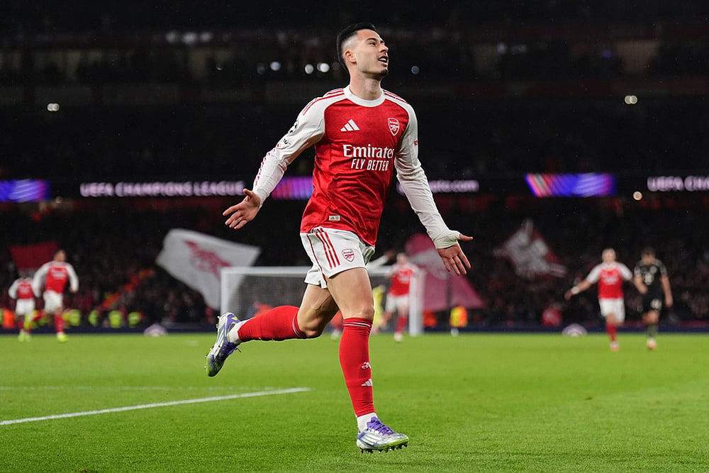 Arsenal Vs Bayern Munich UCL 2025-26 match-Gabriel Martinelli