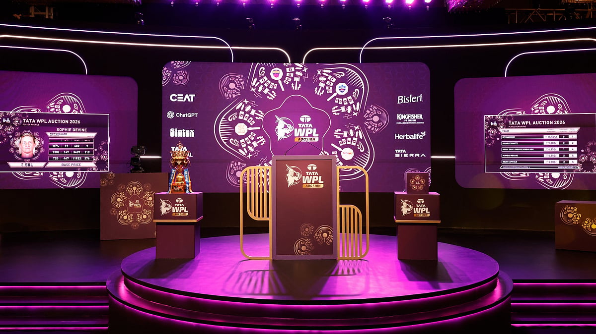 Photo: X/Women's Premier League : WPL 2026 Mega Auction Highlights The auction is being held at the JW Marriott Hotel in New Delhi.