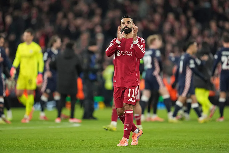 Liverpool Vs PSV Eindhoven UCL 2025-26 photo-Mohamed Salah