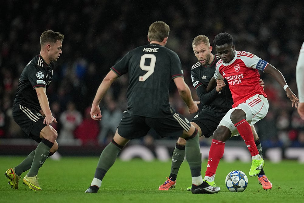 Arsenal Vs Bayern Munich UCL 2025-26 match-Bukayo Saka