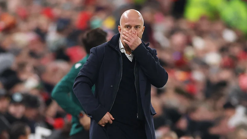 Liverpools head coach Arne Slot is under pressure